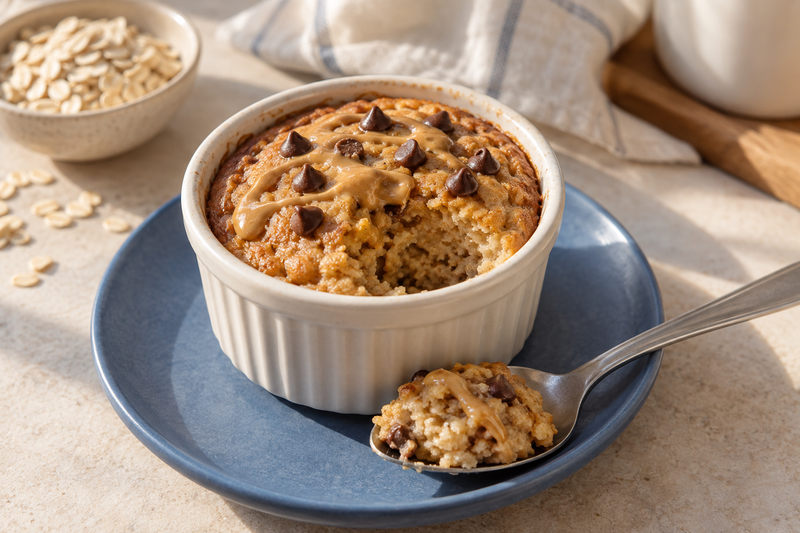 baked oats mantequilla de mani receta – All Nuts Food