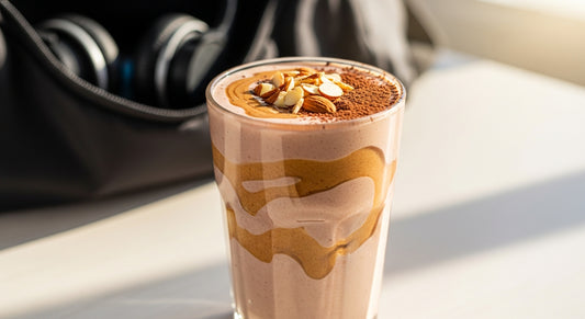 batido proteinas casero mantequilla almendras – All Nuts Food