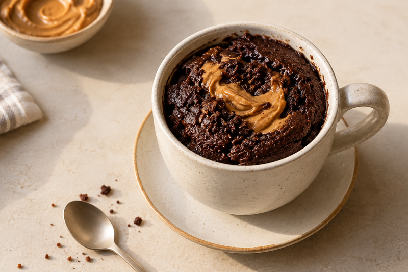 brownie en taza mantequilla de mani – All Nuts Food