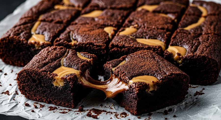 brownies saludables mantequilla mani sin harina – All Nuts Food