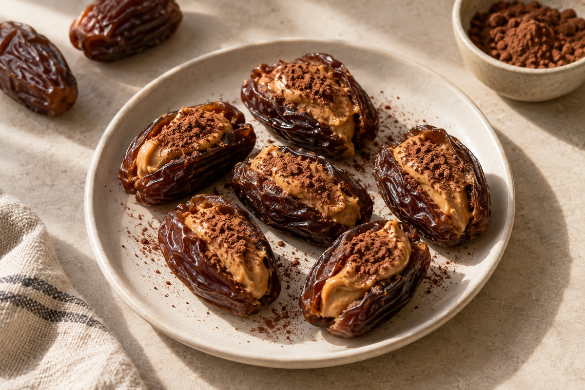 datiles rellenos mantequilla de mani cacao – All Nuts Food