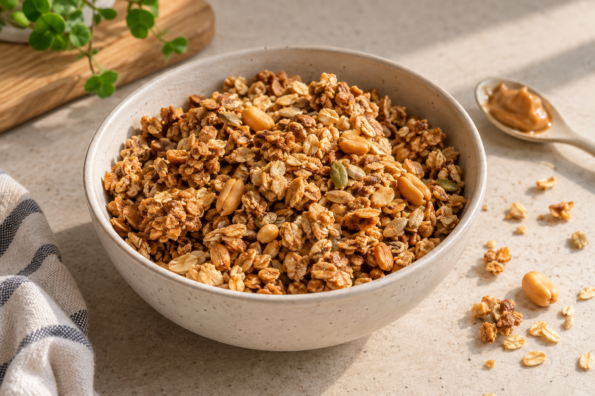 granola casera mantequilla de mani – All Nuts Food