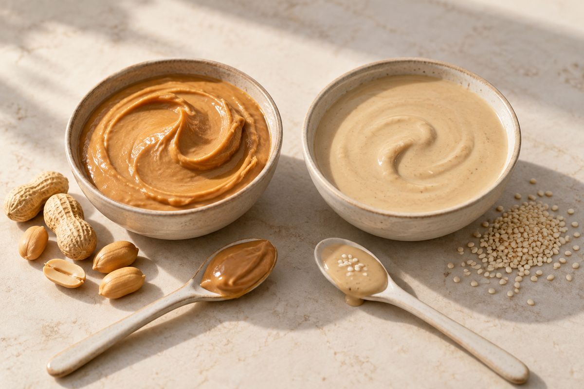 mantequilla de mani vs tahini – All Nuts Food