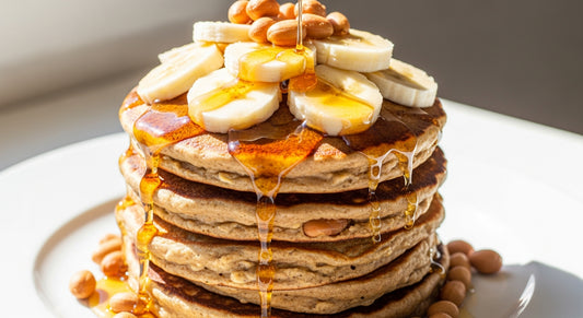 pancakes avena mantequilla mani sin gluten – All Nuts Food