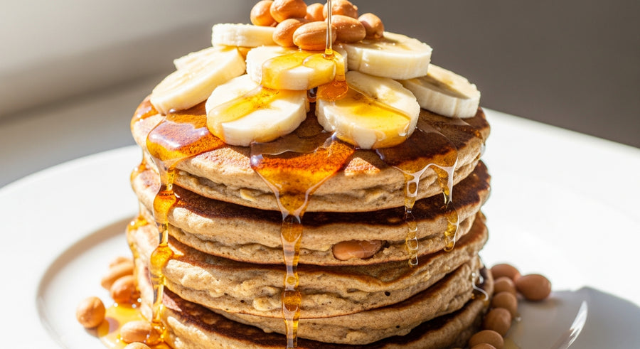 pancakes avena mantequilla mani sin gluten – All Nuts Food
