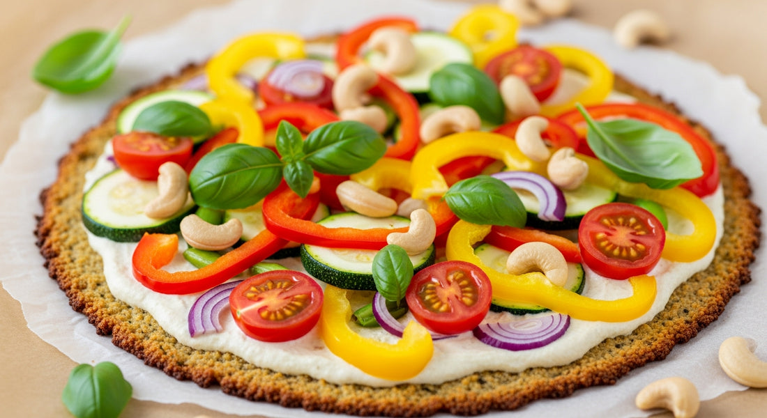 pizza coliflor mantequilla caju saludable – All Nuts Food