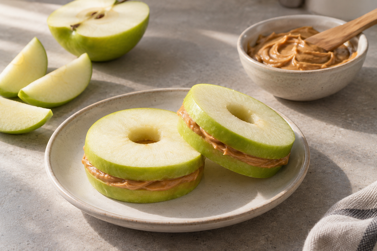 sandwich manzana mantequilla de mani – All Nuts Food