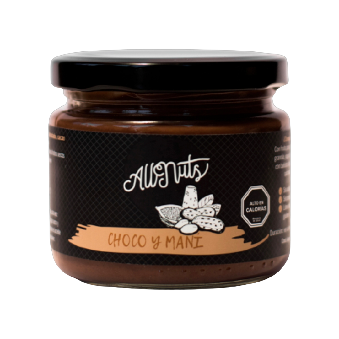 Crema de chocolate y maní Choco y Maní 200g All Nuts Food - 3 ingredientes