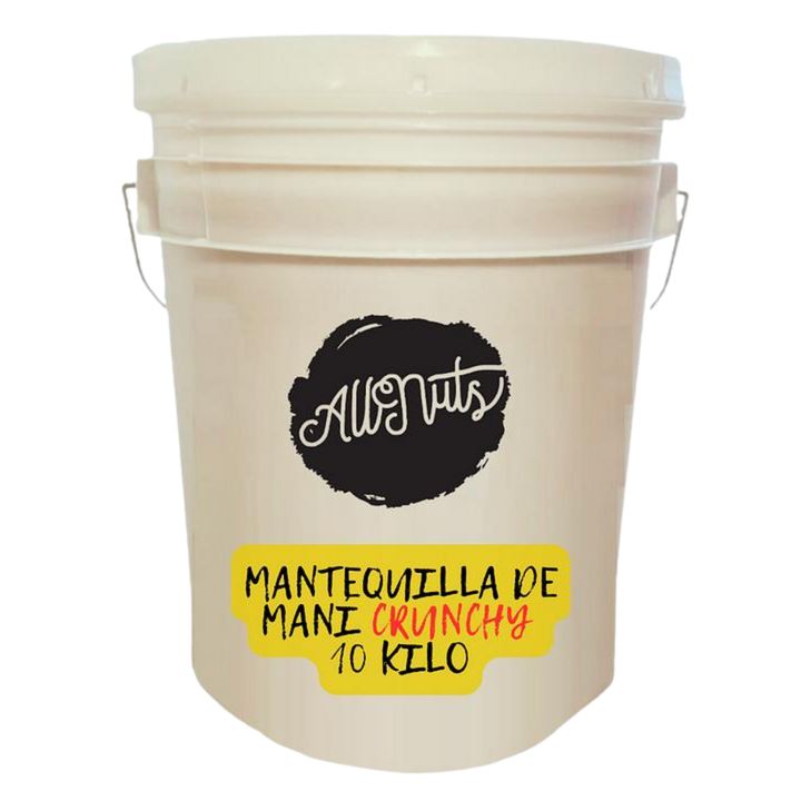 Mantequilla de maní crunchy 10 kg All Nuts Food - uso profesional