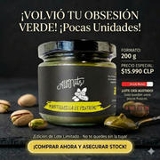 Información nutricional mantequilla de pistacho All Nuts Food