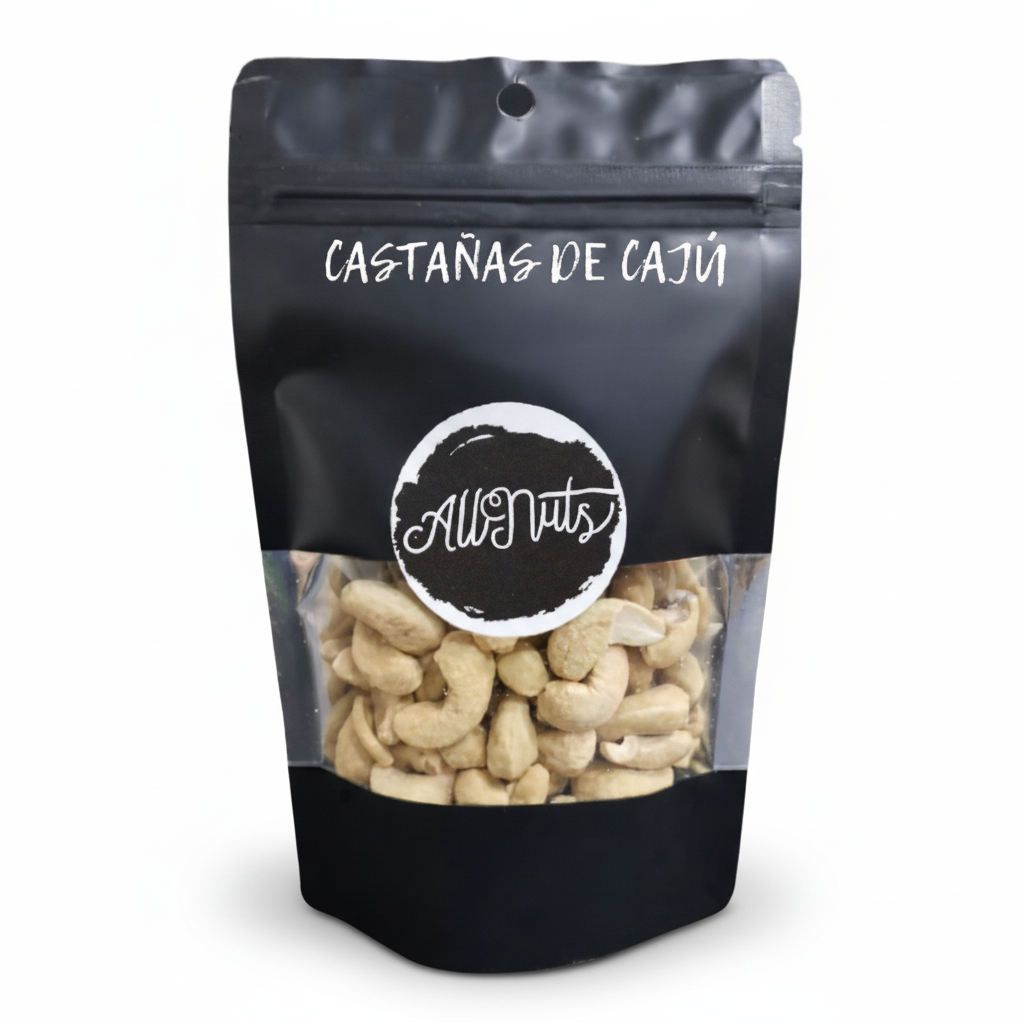 Snack de castañas de cajú natural 70g All Nuts Food - sin conservantes