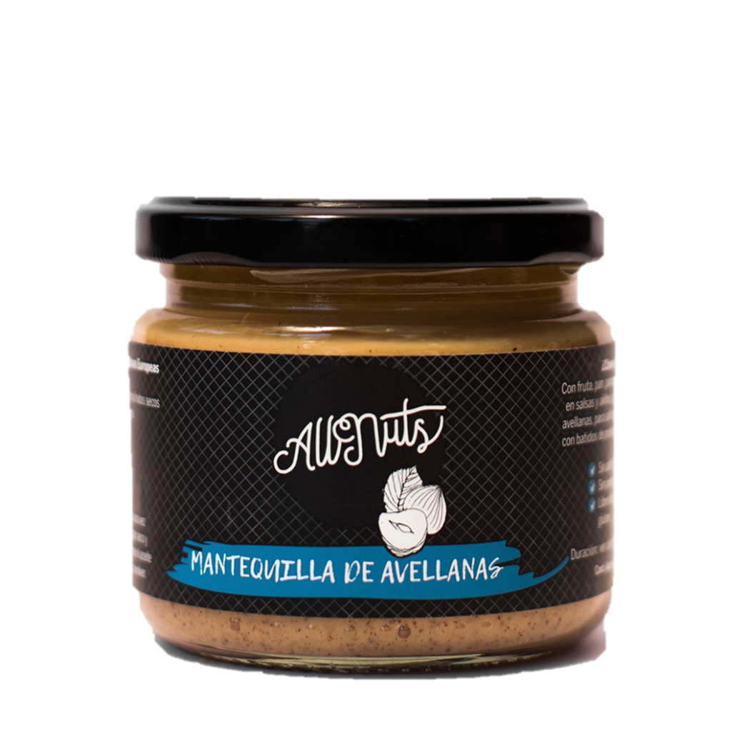Pack 3 mantequillas naturales 200g maní crunchy, avellana y almendra All Nuts Food