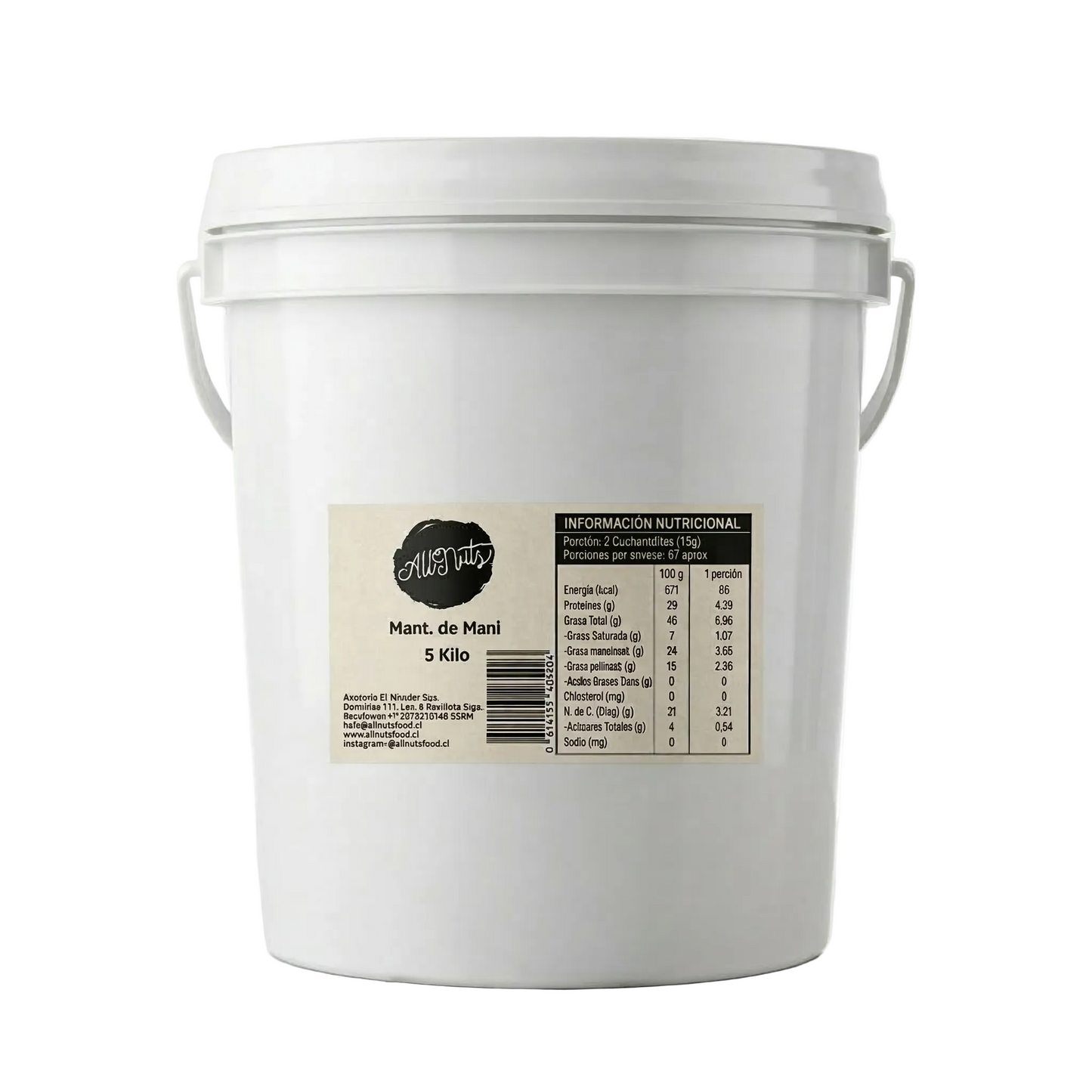 mantequilla de mani 5kg 