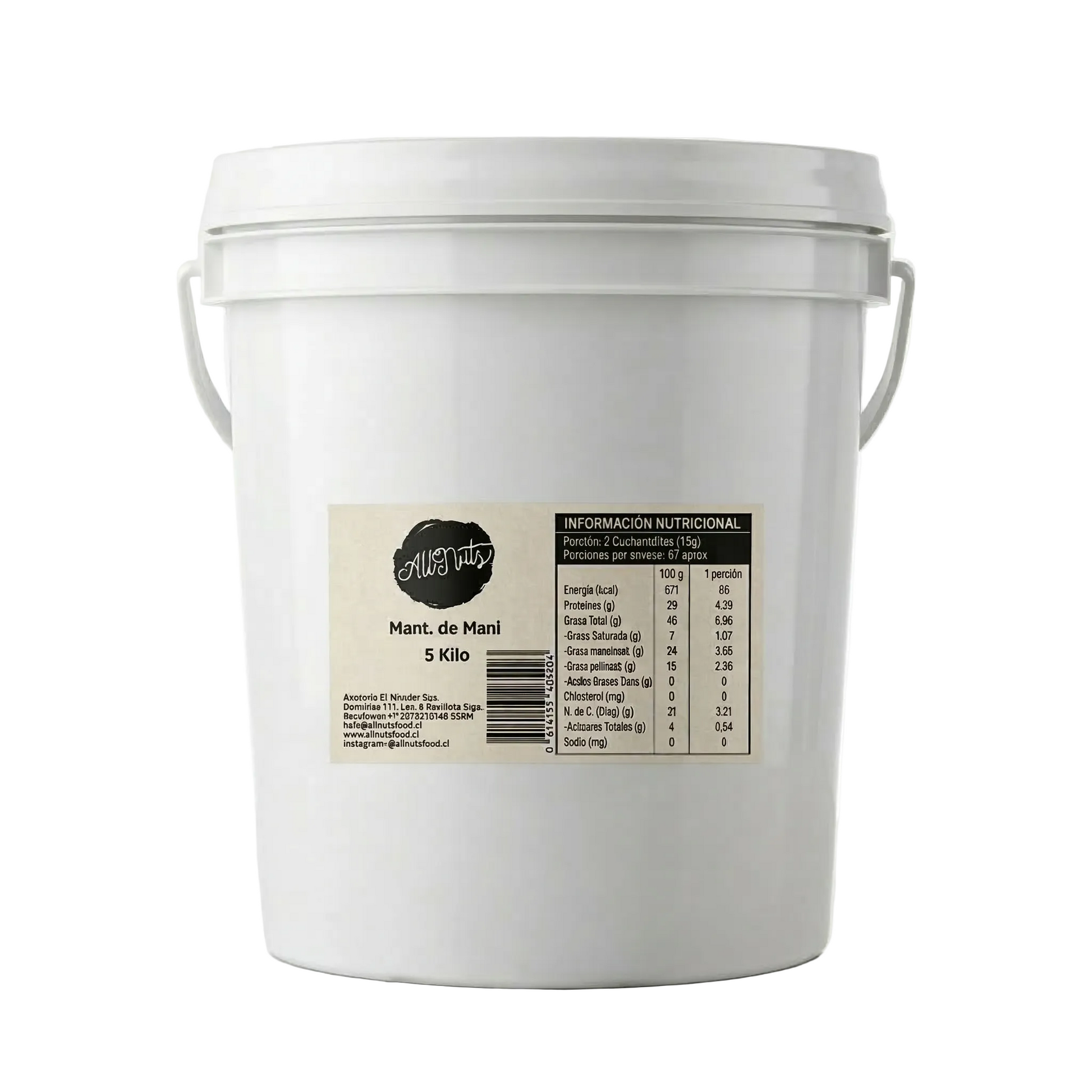 mantequilla de mani 5kg 