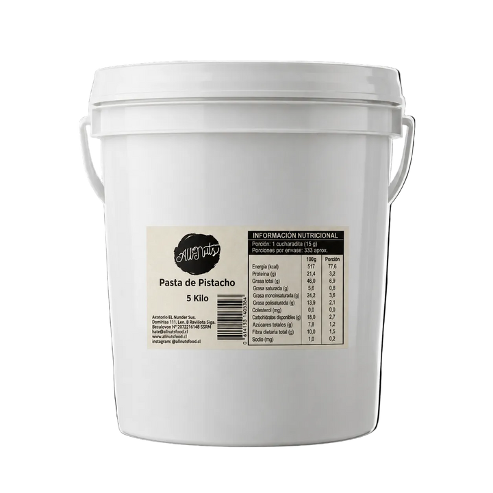mantequilla de pistacho 5 kg allnuts