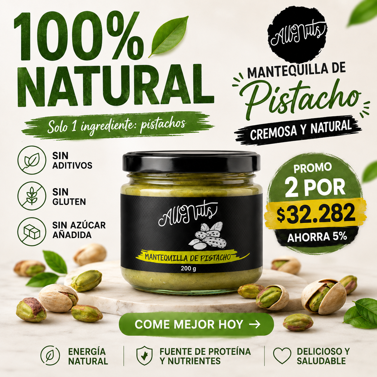 Mantequilla de Pistacho 200 g
