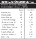 Información nutricional mantequilla de maní All Nuts Food 200g