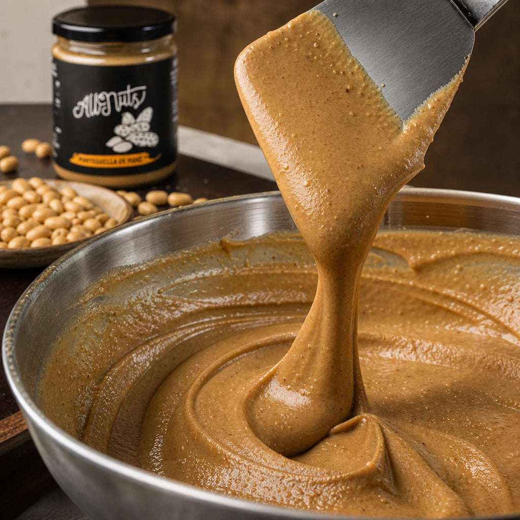 Proceso de elaboración de mantequilla de maní All Nuts
